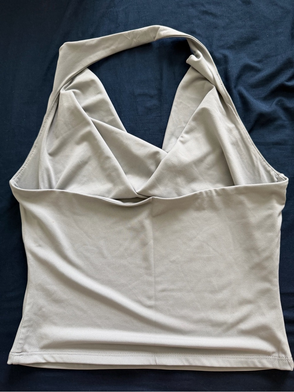 Abercrombie & Fitch Gray Backless Halter Cowl Tank - Picture 2 of 6